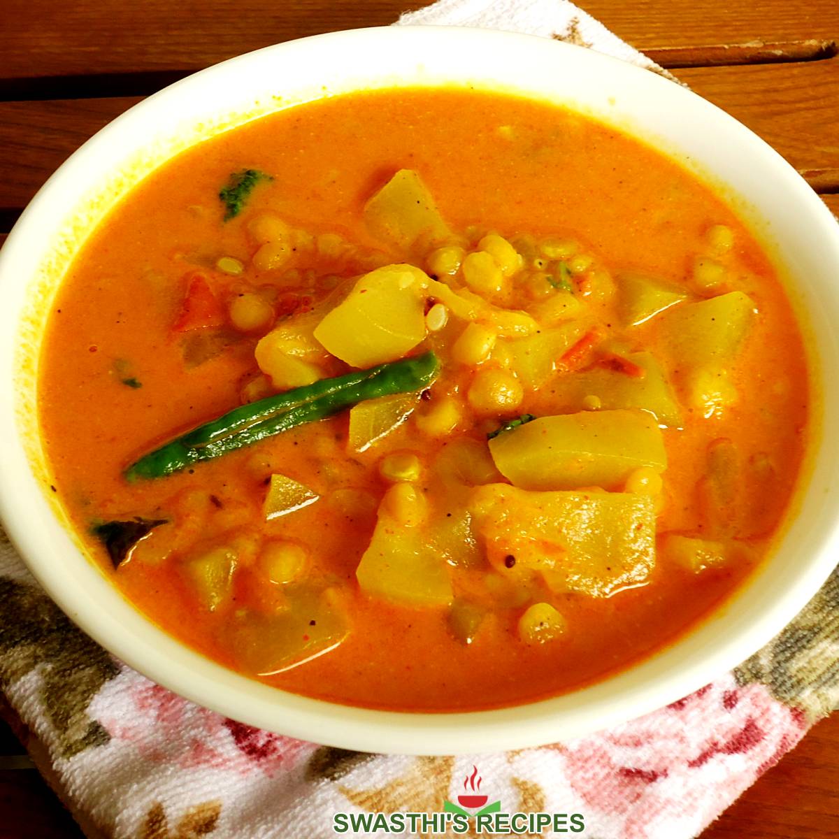 Sorakaya Curry with Senagapappu