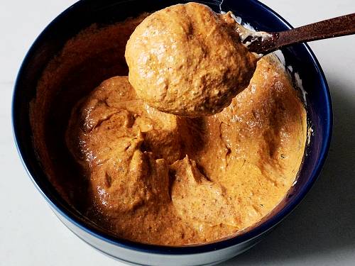thick consistency of tandoori marinade