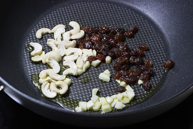 frying cashews