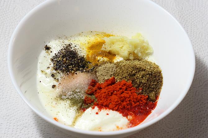 add yogurt to marinate chicken