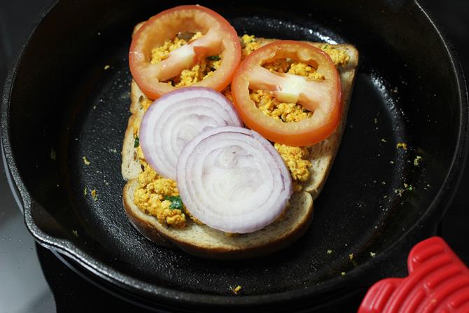 place the onions tomatoes