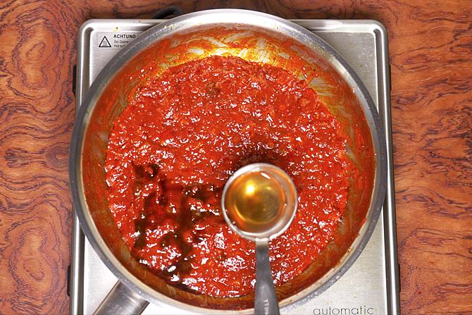 adding vinegar