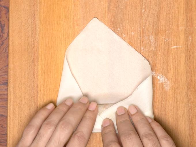 Bring the sides to the center