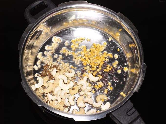 tempering lentils and spices