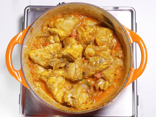 cooked chicken for methi chicken recipe