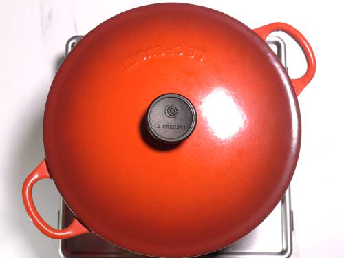 cooking sheera on a low flame