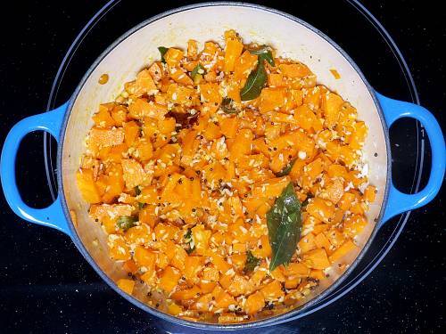 stir fried South Indian style carrots
