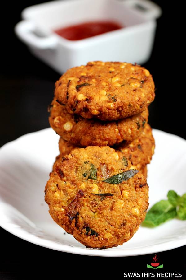 Masala vada - chana dal vada
