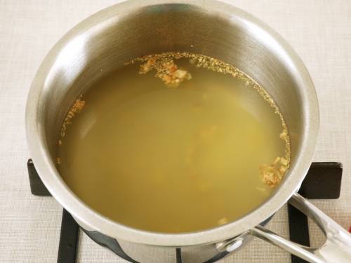 steeped ginger in water