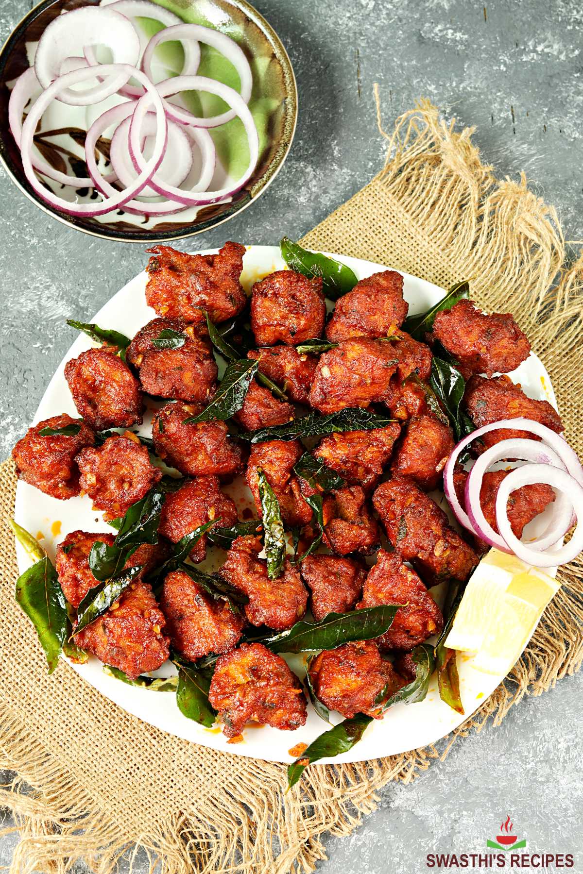 Chicken 65 made in restaurant style