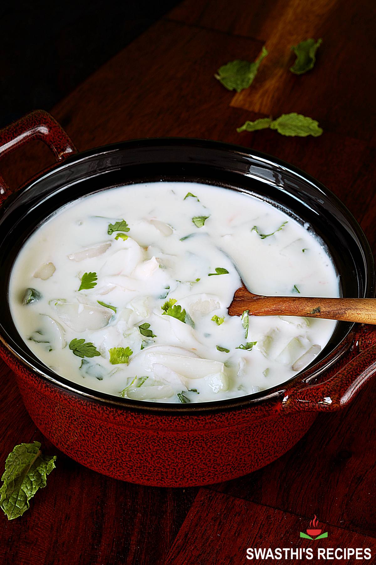 Onion raita for biryani pulao