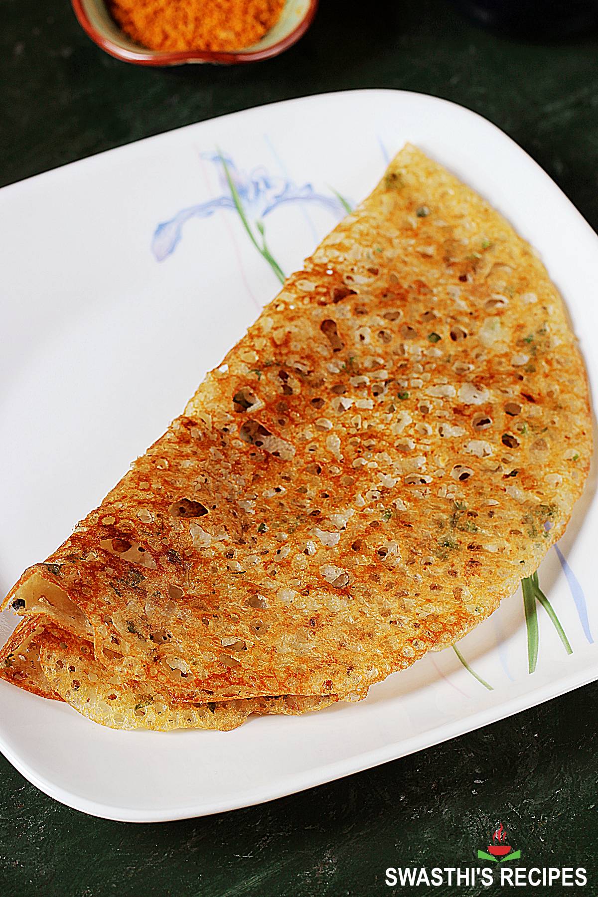 Wheat dosa made with atta