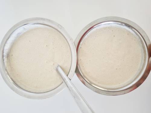 mixing batter