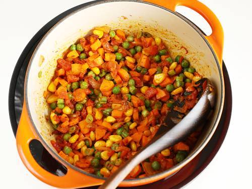 saute veggies