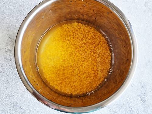 rinsed lentils