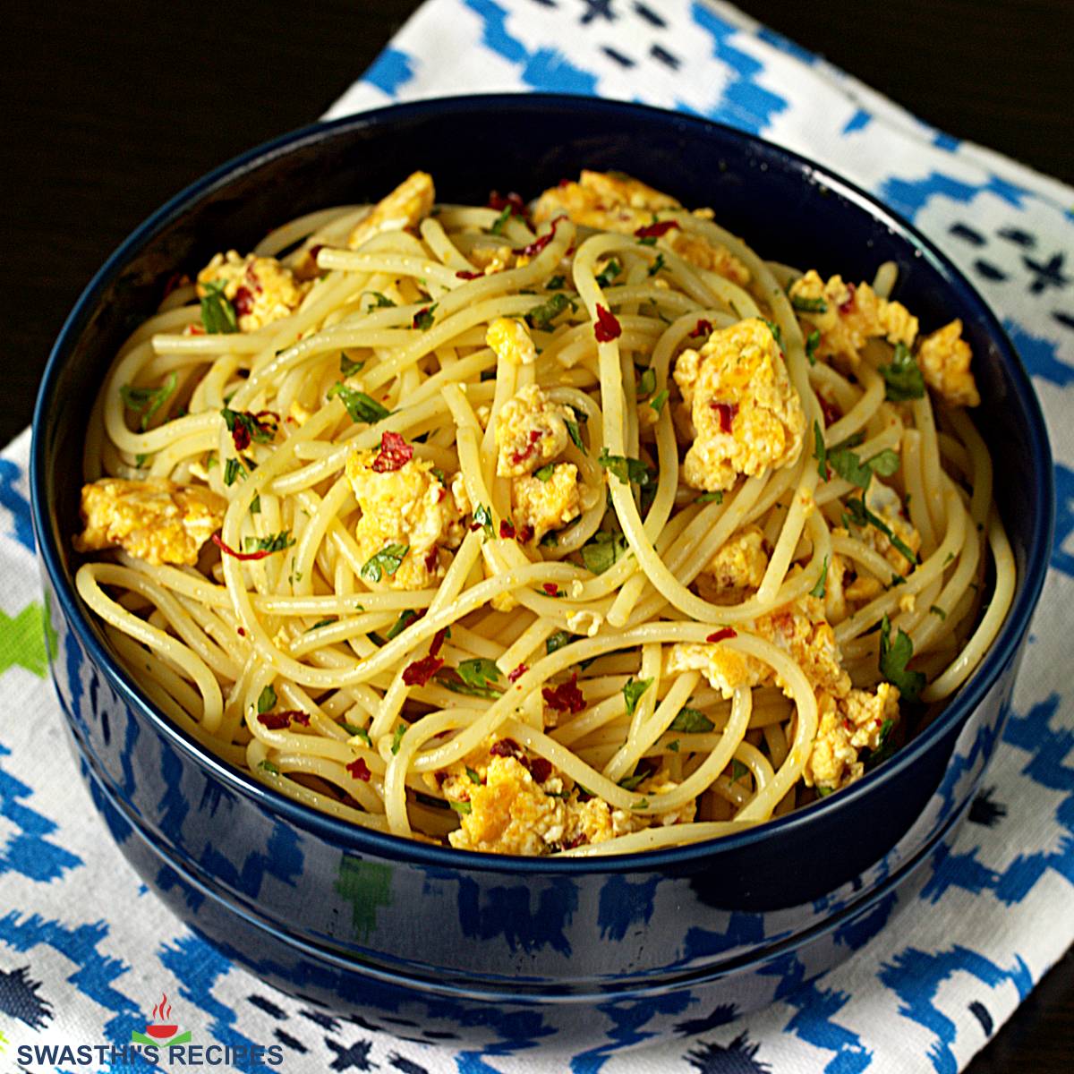 Egg Pasta - Scrambled Egg Spaghetti