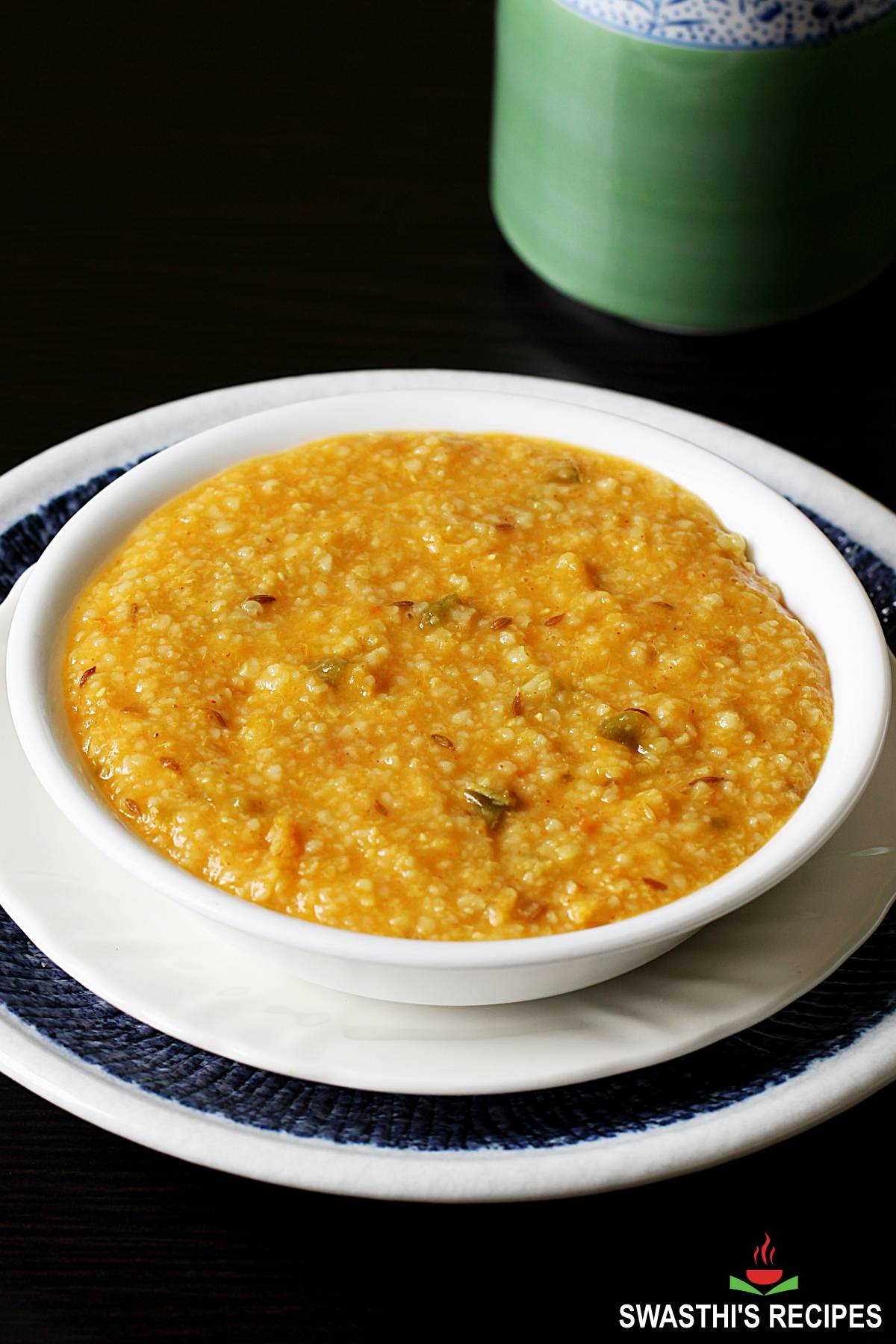 Dalia - Daliya served in a white bowl