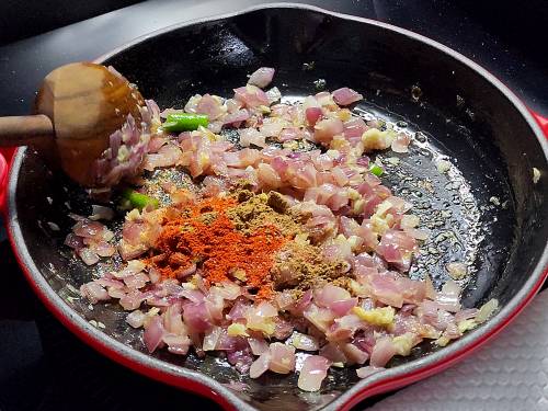 stir in the spices